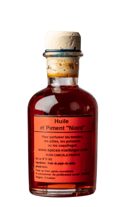 Huile et piment Niora F3 (Nora Chile Infused Oil)